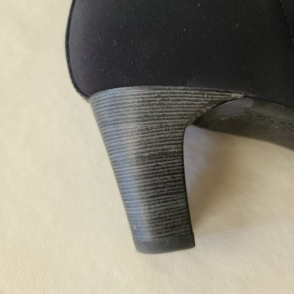 Peter Kaiser Open Toe Pump, black (PK 6 1/2 = US 9).Excellent Condition. Black. - Picture 3 of 10